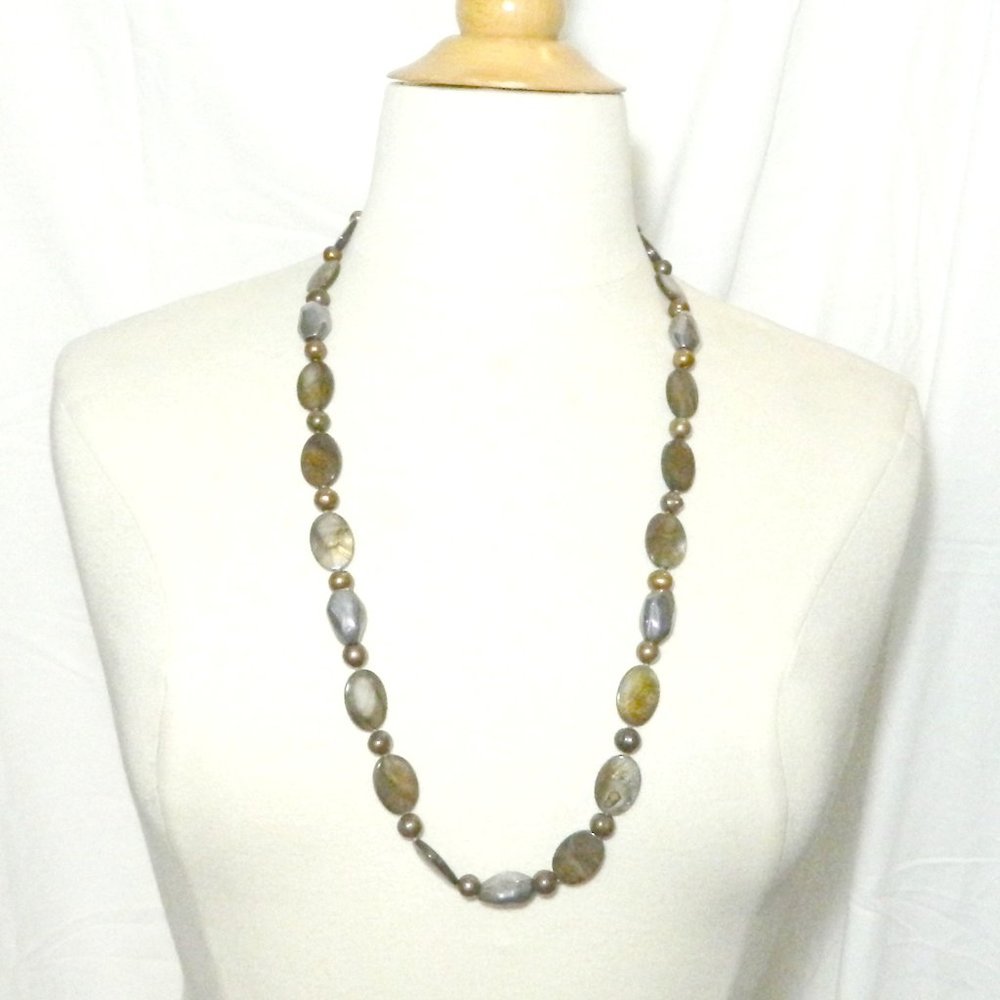 Simon Sebbag Hematite & Tiger Eye Necklace